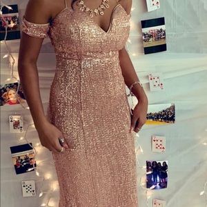 Rose gold formal Dress